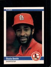 1984 Fleer #336 Ozzie Smith Nmmt Cardinals Hof - £4.22 GBP