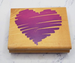 Rubber Stampede Sketch of My Heart Z024F LG Posh Impressions Rubber Stamp - £4.63 GBP