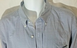 Mens Brooks Brothers Blue Plaid Button Down Shirt Non Iron 17 1/2 - £13.25 GBP