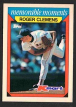 Boston Red Sox Roger Clemens 1988 Topps Kmart Memorable Moments #7 nr mt ! - £0.39 GBP