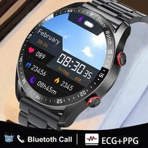  Smart Watch Android Ecg+ppg Bluetooth Call Men Music Waterproof Sports  - £35.94 GBP