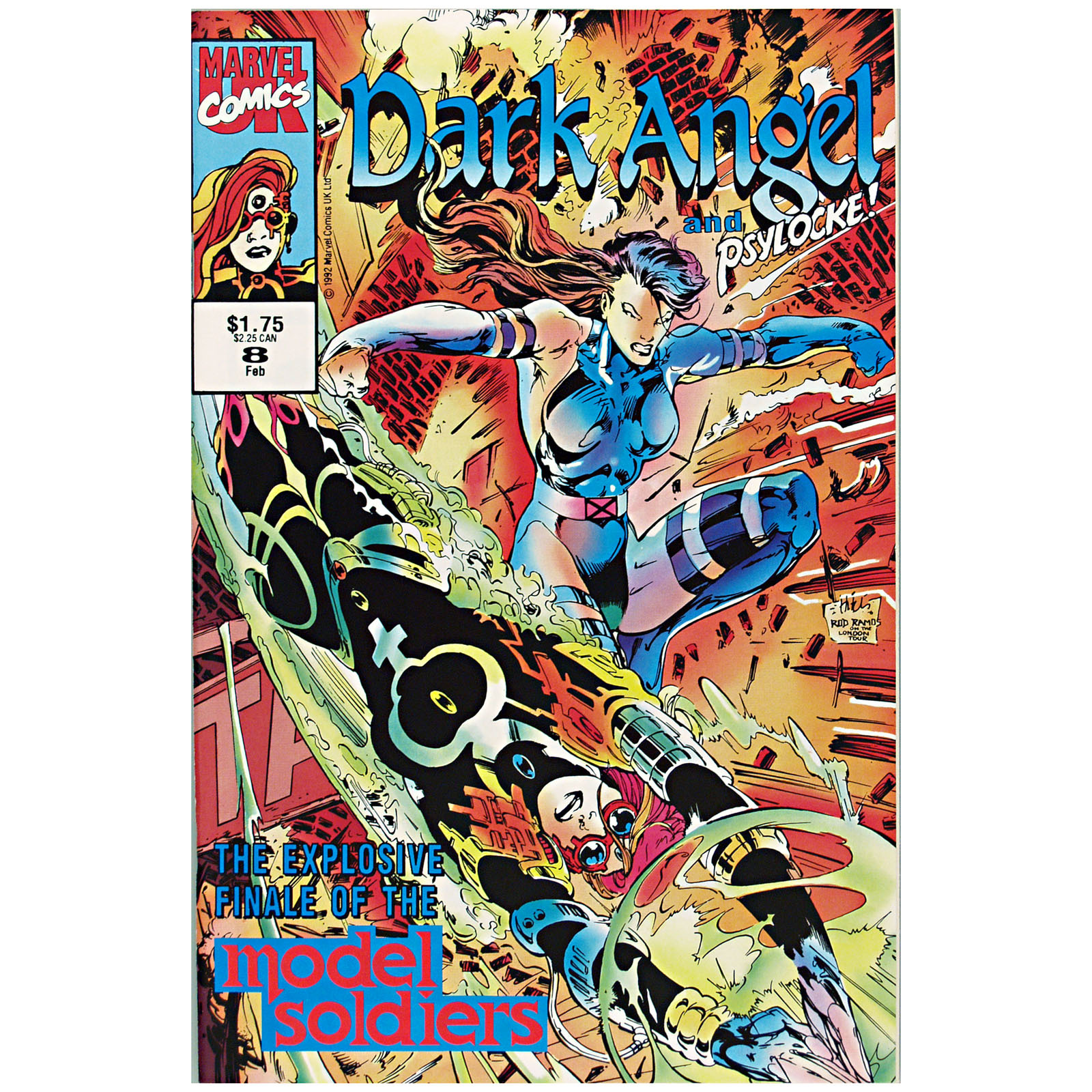 Marvel Comics Dark Angel & Psylocke #8 February 1993 - £4.20 GBP