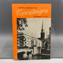 Vintage Copenhagen Denmark Events Schedule 1948 - $24.74