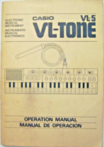 Casio VL-5 VL-TONE Mini Keyboard Original Operation Owner&#39;s Manual Book Eng Span - $34.64