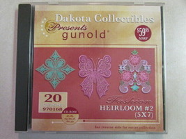 Dakota Collectibles Presents Gunold 20 Designs Heirloom #2 5X7 CD-ROM 970168 Vg+ - £10.11 GBP