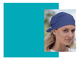 Turquoise Blue Solid 22&quot; Bandana Head Neck Wrap Scarf Scarve Handkerchief Hanky - £3.98 GBP