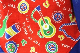 VTG Apron Cotton Cute &quot;Try It You&#39;ll Like It&quot; Ukulele Print NOS 60s &amp; Po... - $49.40
