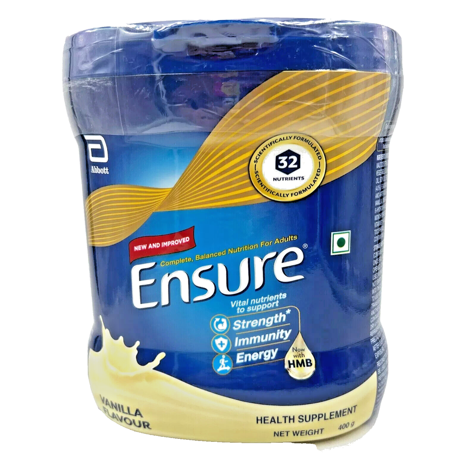 Abbott Ensure Vanilla Drink Powder Dietary Supplement For Adults 400 grm Tub