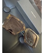 Prada Turquoise Brown Havana Brown Women&#39;s 52 mm Sunglasses With Box - $2,733.51 MXN