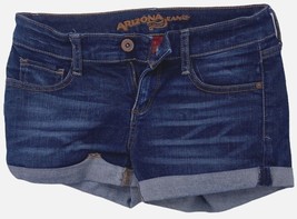 Arizona Jean Co. Shorts Size 1  Dark Wash Blue Denim Cuffed Pants - £8.55 GBP