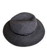 Lucky Brand Charcoal Grey Banded 100% Wool Fedora Medium NWOT - €39,77 EUR