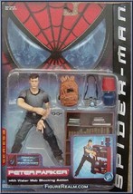 Spider-Man Movie - Peter Parker Action Figure By Toy Biz - £51.04 GBP