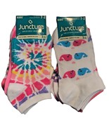 Juncture Little Girls Low Cut Socks Size 7-2 Set of 3 2 Packs Multicolor  - £4.50 GBP