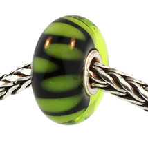 Authentic Trollbeads Glass 61319 Green Shade RETIRED - £11.87 GBP