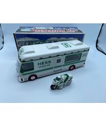 Vintage Hess Truck 1998 Toy Recreational Van &amp; Motorcycle in Box No Dune... - £7.47 GBP