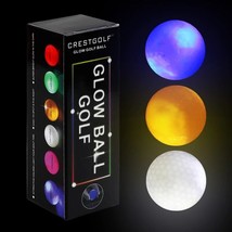 Crestgolf Golf Ball with Logo 3pcs/6pcs/10pcs/30pcs/Pack Night Glow Light Glow L - £85.66 GBP