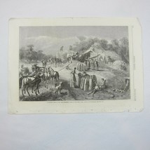 Antique 1878 Print A Harvest Scene in the West O.D. Steinberger Harper’s... - $29.99