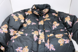 Who What Wear Black Floral Puffer Jacket Prairie Paisley - NWT Size M - £26.68 GBP