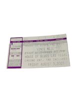 Vince Neil of Motley Crue House Of Blues Vegas Ticket Stub Row E Seat 5 ... - $23.94