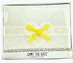 Simplicity Pattern  Guest Book Handmade Paper Heart Ribbon 60 Pages Unlined - $22.01
