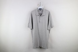 Peter Millar Collection Mens XL Blank Stretch Knit Collared Polo Shirt Gray - $44.50