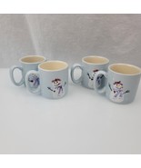 Hartstone Snowman Childs Blue Christmas Holiday Porcelain Espresso Cup Mug - $39.59