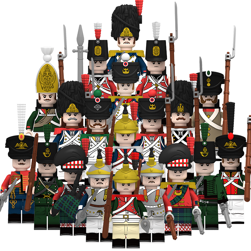 20pcs Custom The Napoleonic Wars 6 Countries Soliders Collectible Mininfigures