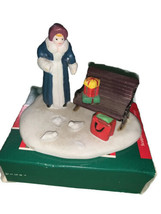 Lemax Village Porcelain  Presents Park Bench Christmas - £16.98 GBP