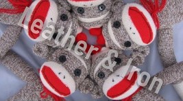 New Sock Monkey Sock Puppet Design Checkbook Cover - £7.92 GBP