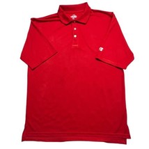 Russell Shirt Mens XL Team Issue Red Polo Athletic Short Sleeve Polyester - £13.02 GBP