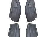 Driver &amp; Passenger Side Leather Seat Cover Dark Gray For Chevy Express 0... - $97.24