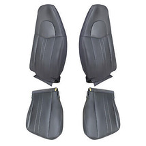 Driver &amp; Passenger Side Leather Seat Cover Dark Gray For Chevy Express 03-2014 - £172.25 GBP
