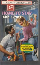 Evans, Ann - Home To Stay - Harlequin Super Romance - # 805 - £1.56 GBP