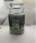 Yankee Candle BALSAM &amp; CEDAR Classic 22oz Large Jar Single Wick Candle New - $19.00