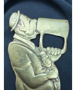 Vintage Cast Metal Brass Bottle Opener Figural German Man Beer Stein Dri... - $87.75 CAD
