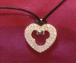Swarovski Disney MINNIE Mouse heart pendant necklace 933151 - £62.58 GBP