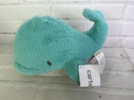 Carter's Whale Plush Stuffed Animal Teal Blue Green Baby Toy 2019 - $10.39