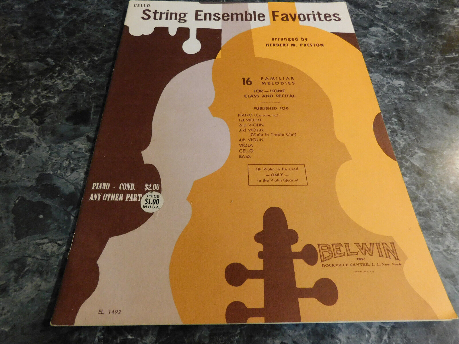 String Ensemble Favorites Cello