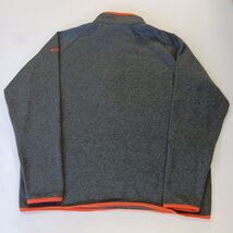 Columbia XM8695 Men's Gray/Orange 1/4 Zip Pullover Sweatshirt Size XL  image 2