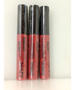 Pack of 3 NYX Lip Lustre Lip Gloss Tint .27 oz in LLGT09 Ruby Couture/Mo... - €18,26 EUR