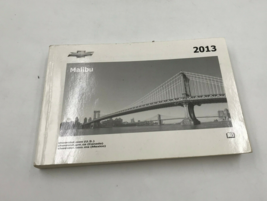 2013 Chevrolet Malibu Owners Manual Handbook OEM K03B02006 - $35.99