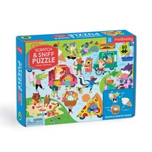 Food Festival 60 Piece Scratch and Sniff Puzzle from Mudpuppy, Features Colorful - $13.44