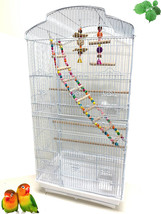 Large Portable Shell Top TOY Bird Flight Cage Canary Aviary Parakeet LoveBirds - £74.31 GBP