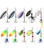 TRUSCEND Fishing Lures Bass Spinner Rotating Tail Spinner Spinner, Fishing - €17,21 EUR