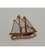 Nova Scotia Canada Masted Ship Collectible Lapel Hat Pin Tie Tack - $16.63