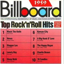 Billboard Top Rock &#39;n&#39; Roll Hits 1959 U.S. Cd 1988 Bobby Darin Frankie Avalon - £8.13 GBP