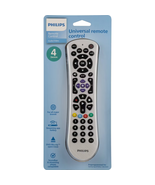 Philips 4-Device Universal Remote Control Pearl White - TV DVD Cable Sou... - $40.73 CAD