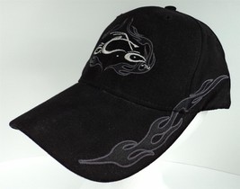 Orange County Choppers Black &amp; Gray Flames Fitted Trucker Hat - M/L - £14.68 GBP