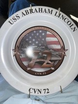 5x ￼ Official Plate 9.5” USS Abraham Lincoln (CVN-72) New - $99.00