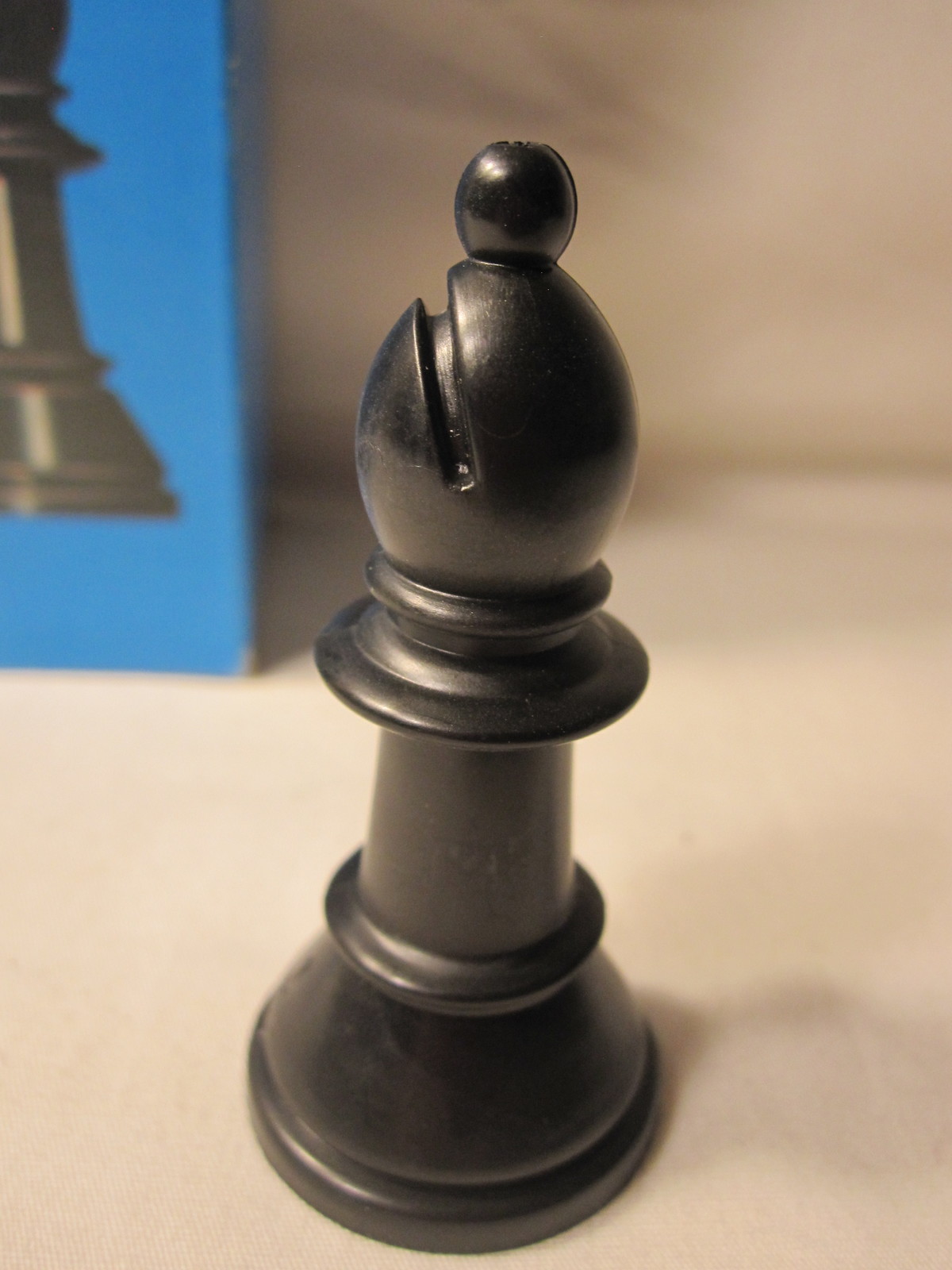 1974 Whitman Chess & Checkers Set Game Piece: Black Bishop Pawn - $1.25